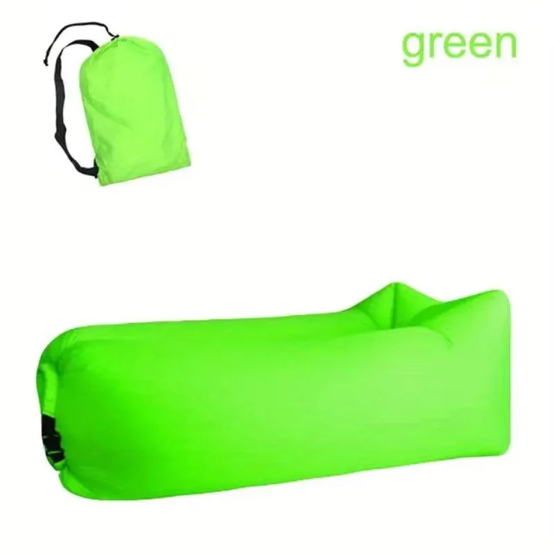 LUSQI 1/2PC Inflatable Lounger Air Sofa For Outdoor Camping Beach Travel Quick Inflation Folding Home Furniture