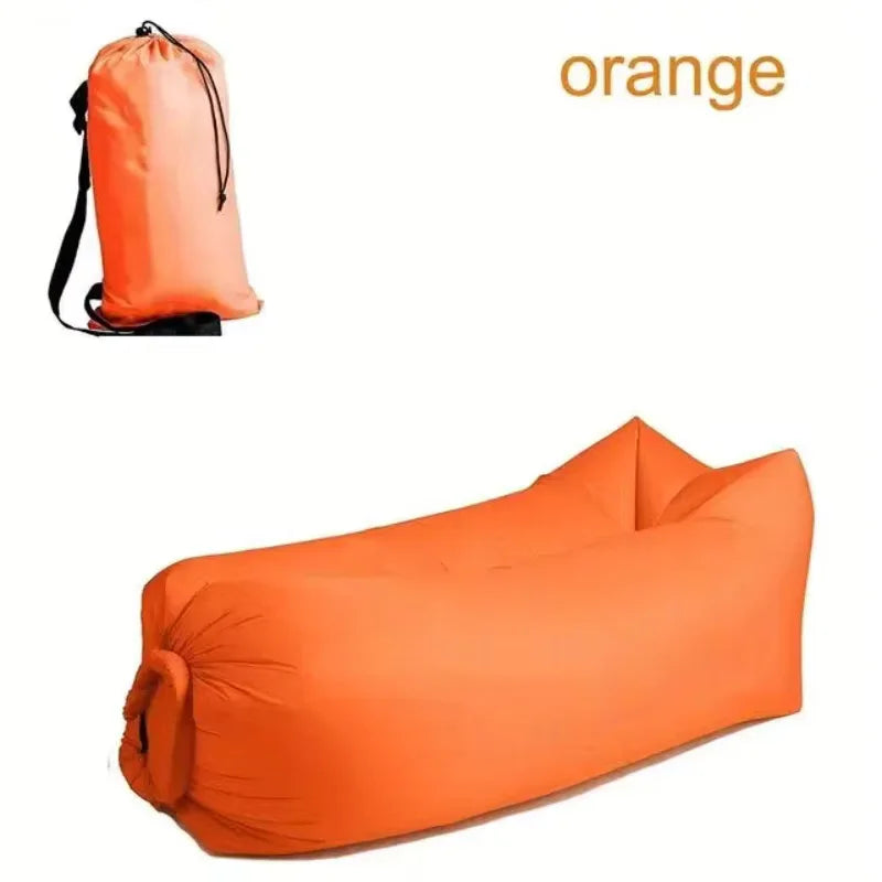 LUSQI 1/2PC Inflatable Lounger Air Sofa For Outdoor Camping Beach Travel Quick Inflation Folding Home Furniture