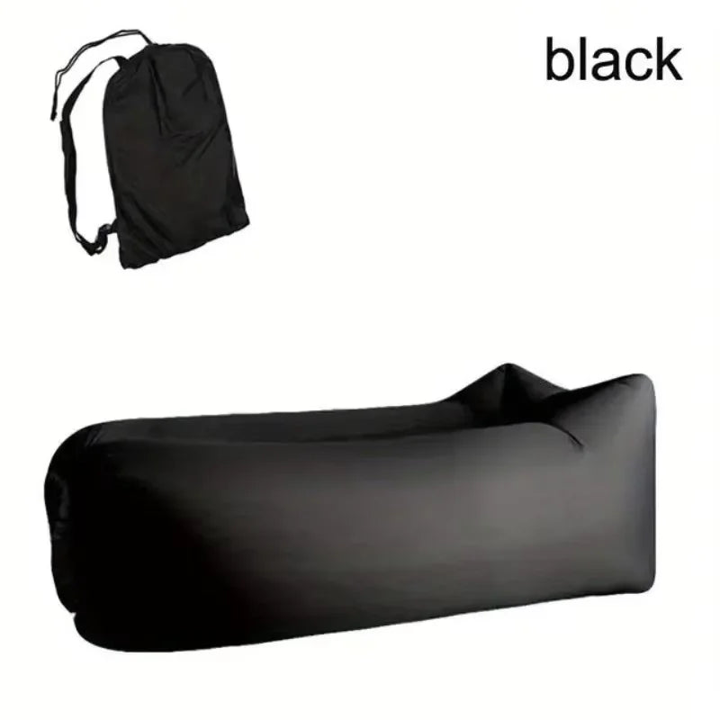 LUSQI 1/2PC Inflatable Lounger Air Sofa For Outdoor Camping Beach Travel Quick Inflation Folding Home Furniture